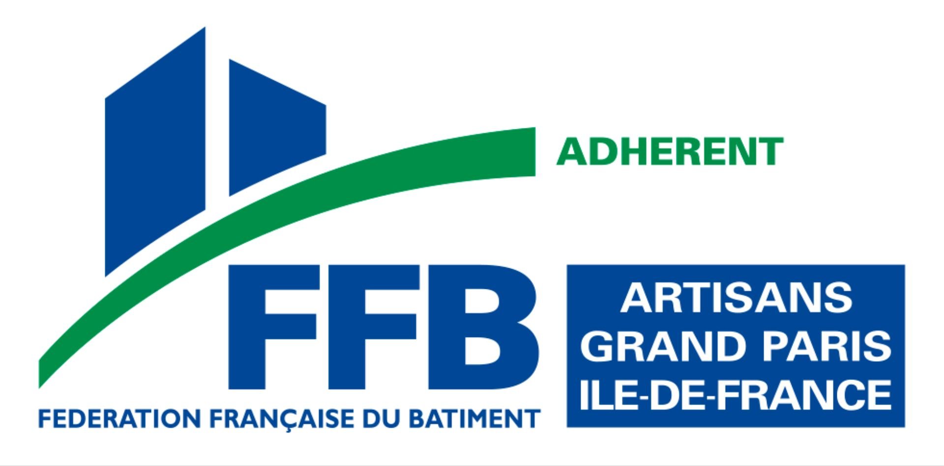 Logo Entreprise Adhérente à la FFB : Fédération Française du Bâtiment - Artisans Grand Paris Île-de-France